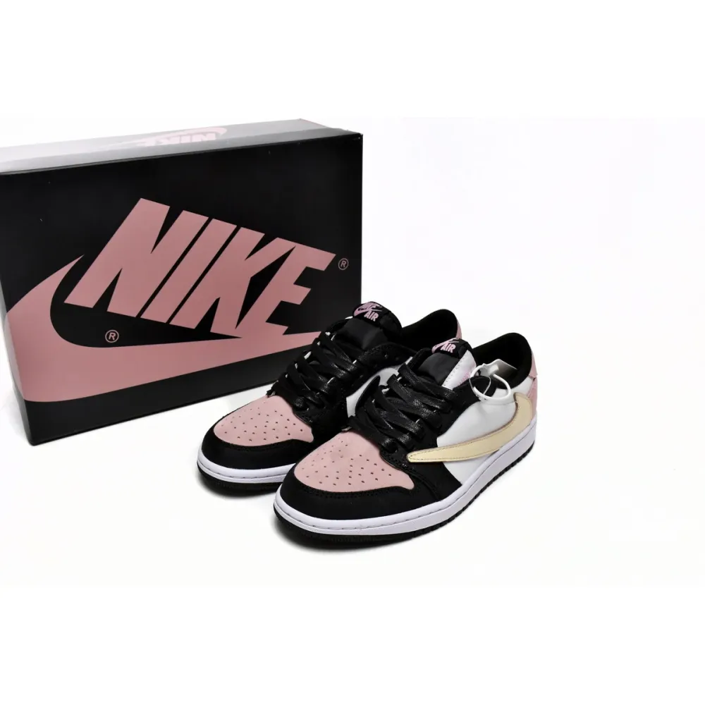 PKGoden  Travis Scott x Air Jordan 1 Low Black Red,DM7866-066