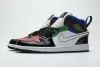 GET   Jordan 1 Mid SE Black White Multi-Color (W), DB5454-001 