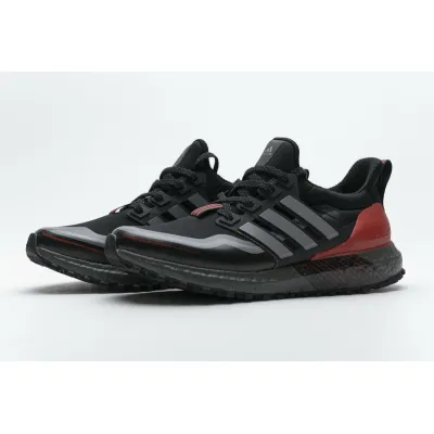 PKGoden  Ultra Boost Guard Black Grey Scarlet,FU9464 01