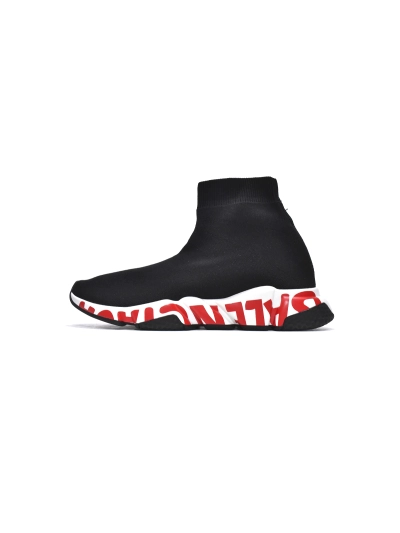 PKGoden    Balenciaga Speed Black Red 01