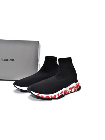 PKGoden    Balenciaga Speed Black Red 02