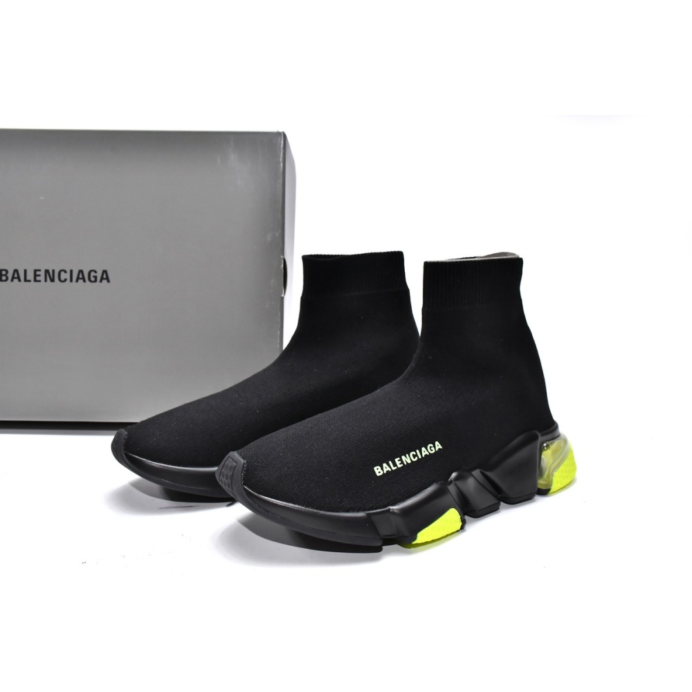 PKGoden   Balenciaga Speed Trainer Black Green