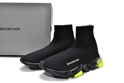 PKGoden    Balenciaga Speed Trainer Black Green 02