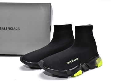 PKGoden    Balenciaga Speed Trainer Black Green 02