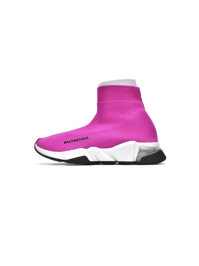 PKGoden    Balenciaga Speed Trainer Rose Red 01