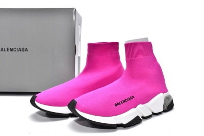 PKGoden    Balenciaga Speed Trainer Rose Red 02