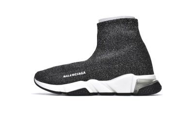 PKGoden    Balenciaga Speed Trainer Silver 01