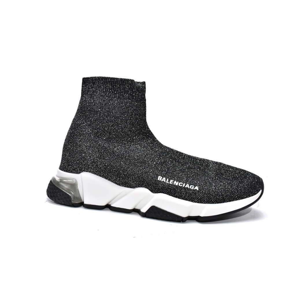 PKGoden   Balenciaga Speed Trainer Silver