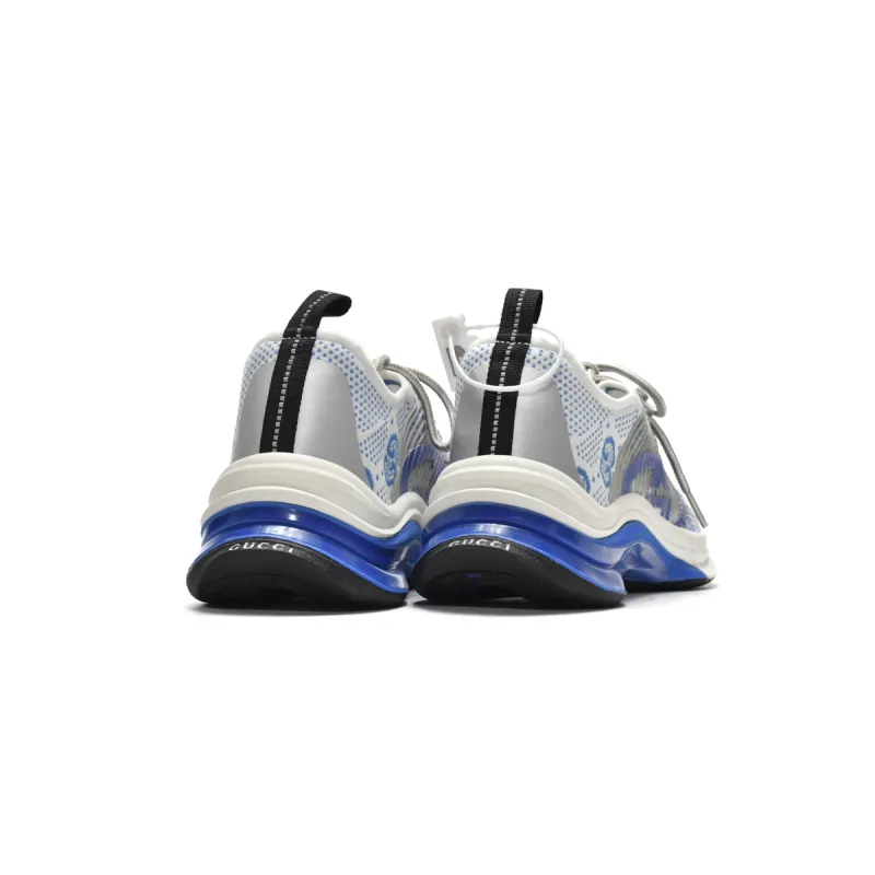 PKGoden  680900-USN10-8485 Gucci Run Sneakers White Blue
