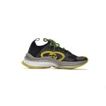 PKGoden  680939-USM10-8480 Gucci Run Sneakers Black Yellow