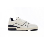 PKGoden Louis Vuitton Trainer All Blue Dark Dlue Lychee Pattern 1ABFA9