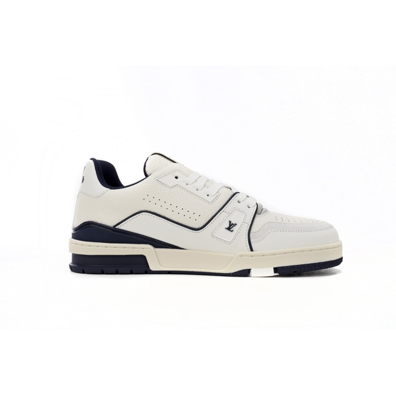 PKGoden Louis Vuitton Trainer All Blue Dark Dlue Lychee Pattern 1ABFA9