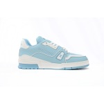 PKGoden  Louis Vuitton Trainer Baby Blue , 1AAHSJ 