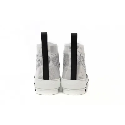  Dior B23 Oblique Transparency High H565 White Black 02
