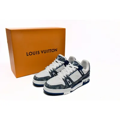 Louis Vuitton Trainer Cowboy Blue FD0291  01