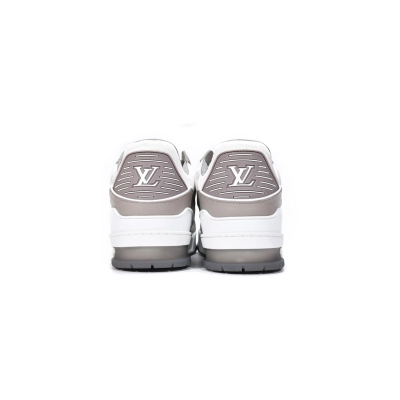 PKGoden   Louis Vuitton Trainer Grey White VL1210  02