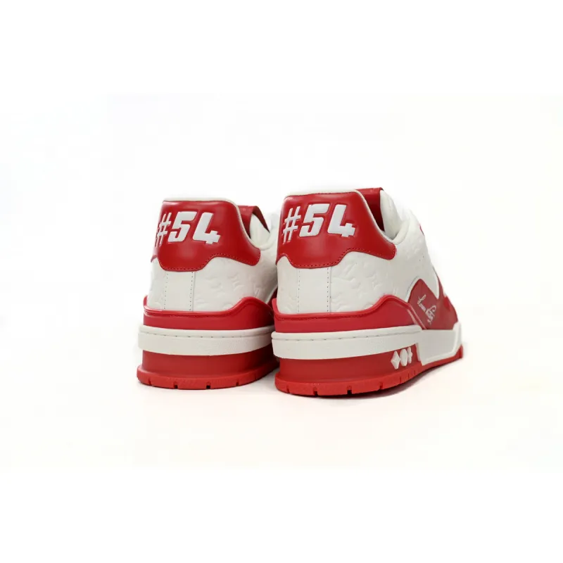 PKGoden   Louis Vuitton White Red ,1AANFH