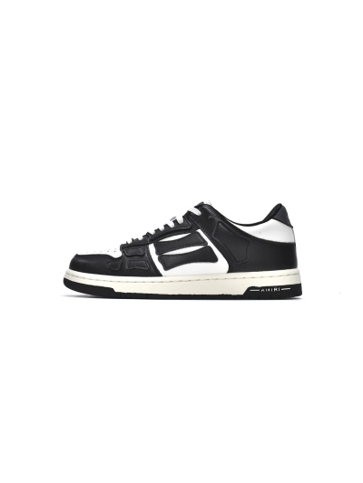 PKGoden AMIRI Skel Top Low Black White, MFS003-004 01