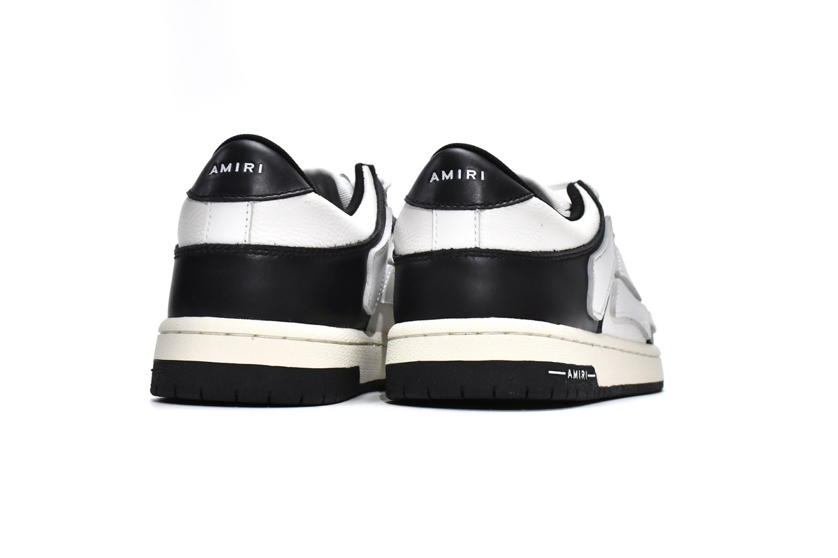 PKGoden AMIRI Skel Top Low White Black, MFS003-004