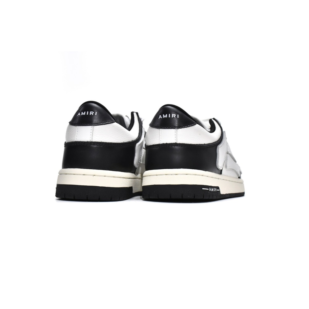PKGoden AMIRI Skel Top Low White Black, MFS003-004