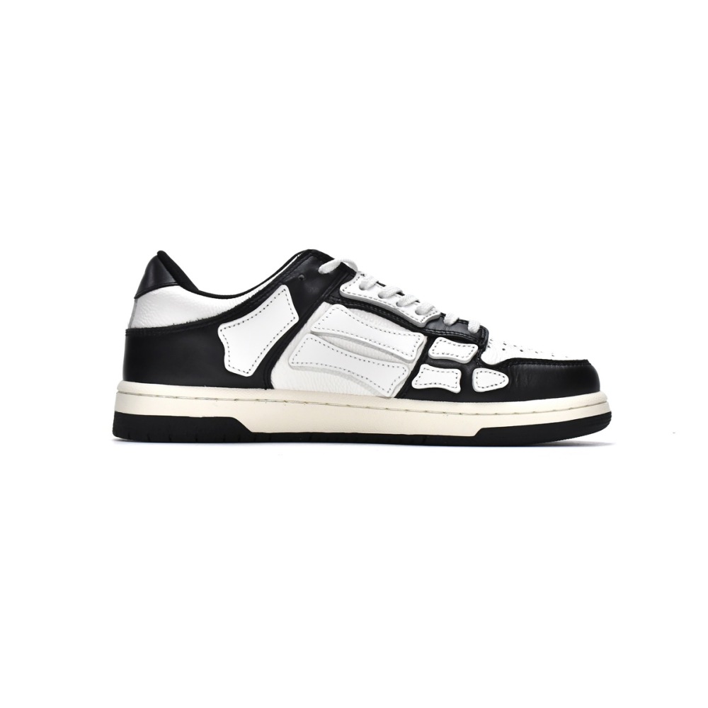 PKGoden AMIRI Skel Top Low White Black, MFS003-004