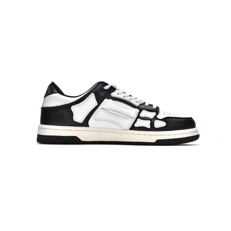 PKGoden AMIRI Skel Top Low White Black, MFS003-004