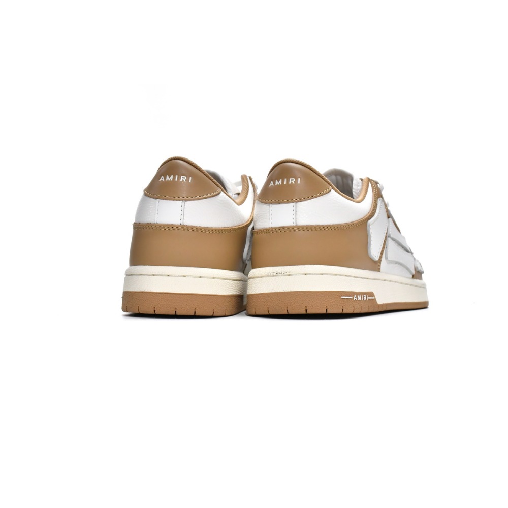 PKGoden AMIRI Skel Top Low White Brown, MFS003-281