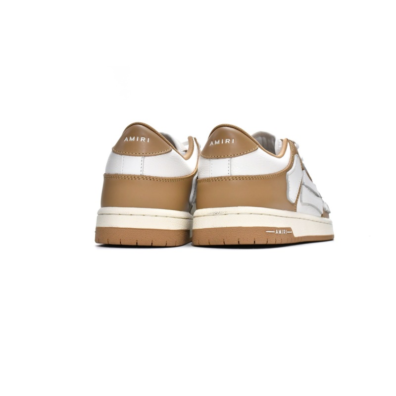 PKGoden AMIRI Skel Top Low White Brown, MFS003-281