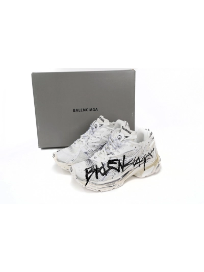 PKGoden    Balenciaga Runner White And Black Characters 677402 W3RBQ 9010 01