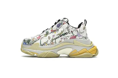 PKGoden   Gucci x Balenciaga Triple S Flowers And Plants 01