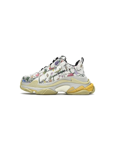 PKGoden   Gucci x Balenciaga Triple S Flowers And Plants 01