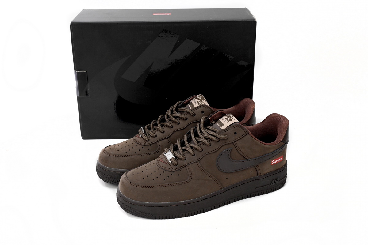 PKGoden  Air Force 1 Low Brown x Supreme  CU9225-200 