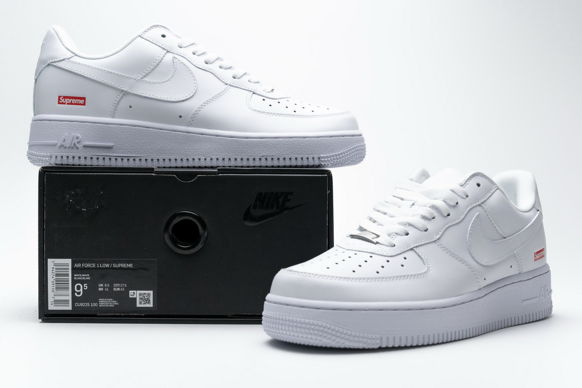 PKGoden  Air Force 1 Low White x Supreme  , CU9225-100