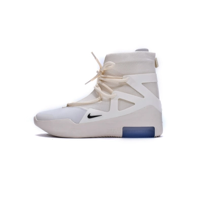  Nike Air Fear Of God 1 Sail Black FOG AR4237-100 02
