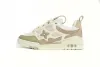 PKGoden   Louis Vuitton Leather lace up Skate Board Shoes Grey 51BCOLRB