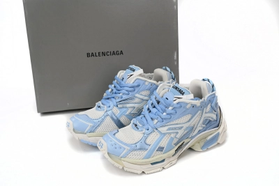 PKGoden    Balenciaga Runner White Light Blue 677402 W3RB2 9744 01