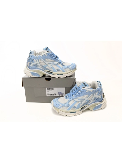 PKGoden    Balenciaga Runner White Light Blue 677402 W3RB2 9744 02