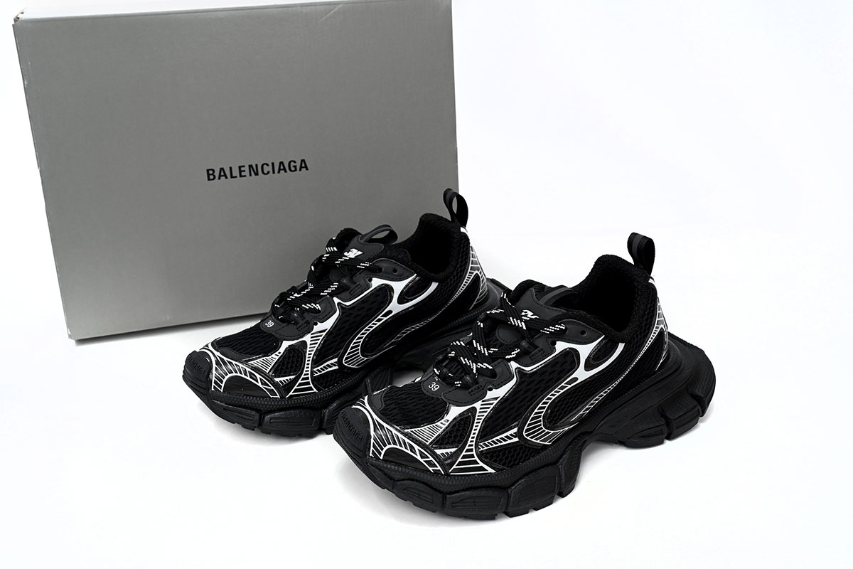 PKGoden   Balenciaga 3XL Sneaker Black And White 542228 W2RB8 0102