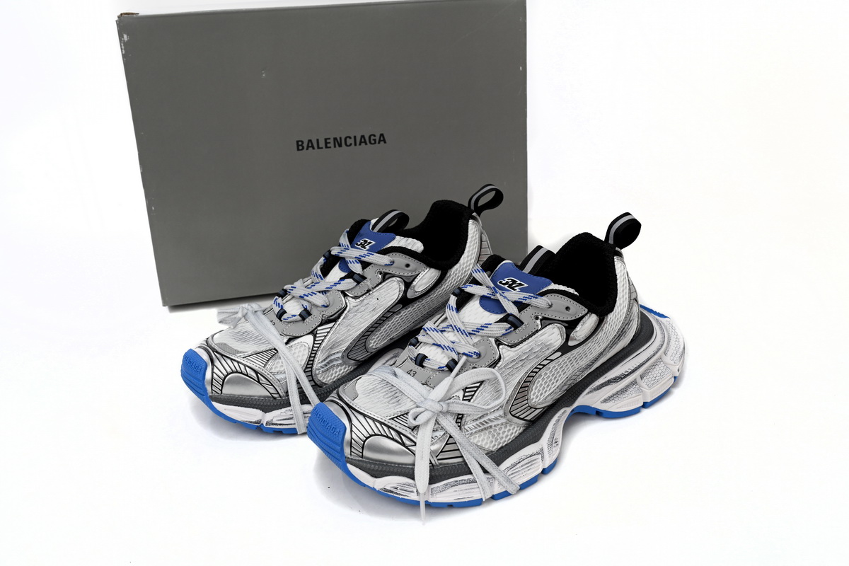 PKGoden  Balenciaga 3XL Sneaker Black And White Blue 734734W3RB7 0226