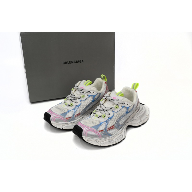PKGoden   Balenciaga 3XL Sneaker White, red And Blue 734734W3XL5 9645