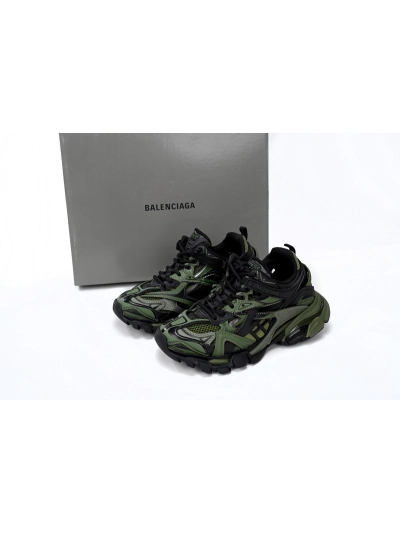 PKGoden    Balenciaga Track 2 Sneaker Military Black 568614 W3AE1 2311 01