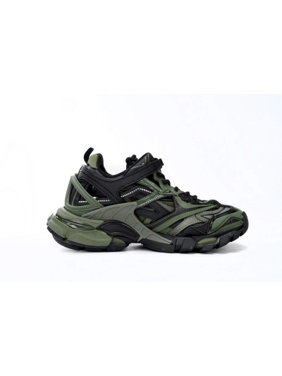 PKGoden    Balenciaga Track 2 Sneaker Military Black 568614 W3AE1 2311 02