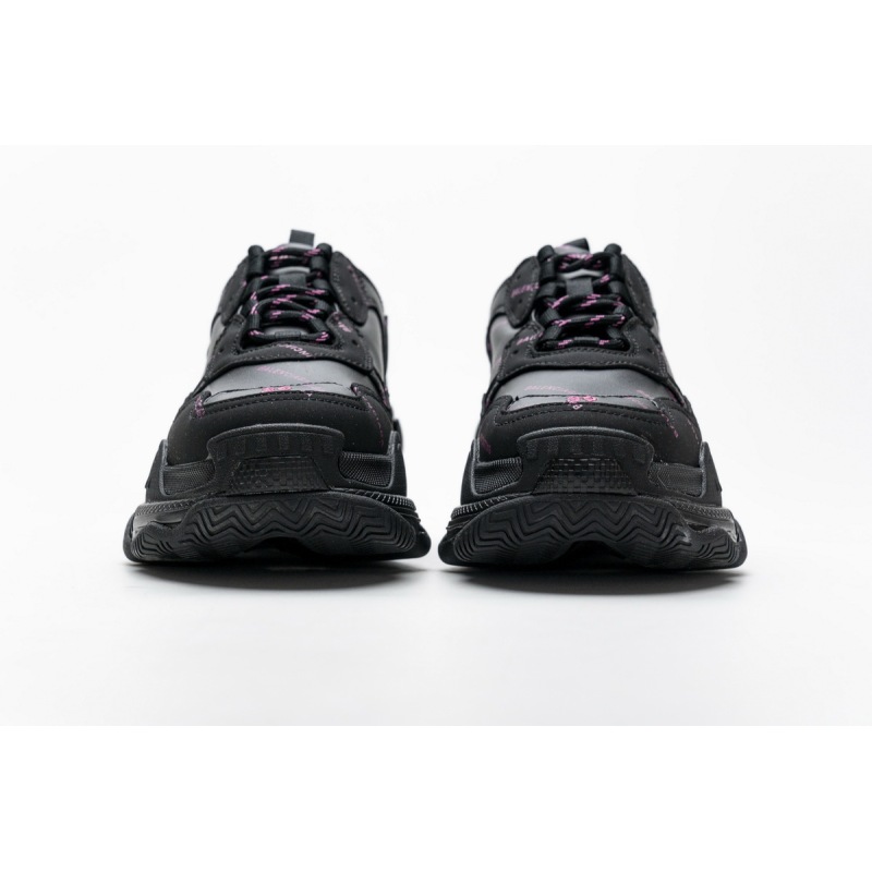 PKGoden   Balenciaga Triple S Letter Black Pink 524039 W2FA1 7635