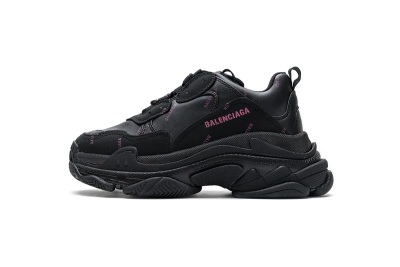 PKGoden    Balenciaga Triple S Letter Black Pink 524039 W2FA1 7635 02