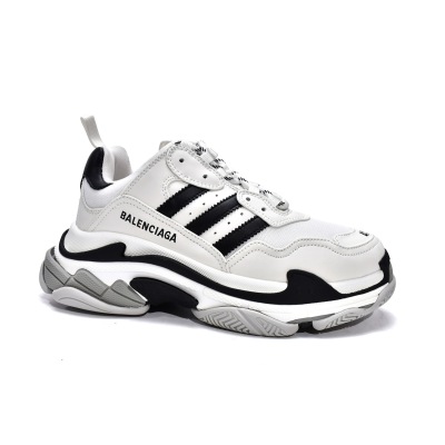 PKGoden   Balenciaga X adidas Triple S faux-leather trainers 02