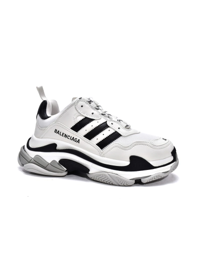PKGoden Balenciaga X adidas Triple S faux-leather trainers 02