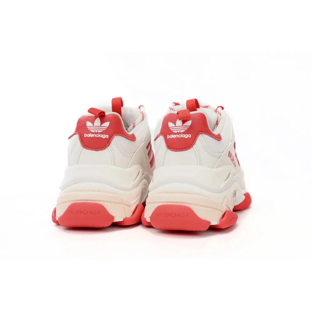 PKGoden PKGoden  Balenciaga X adidas Triple S White Red Bar