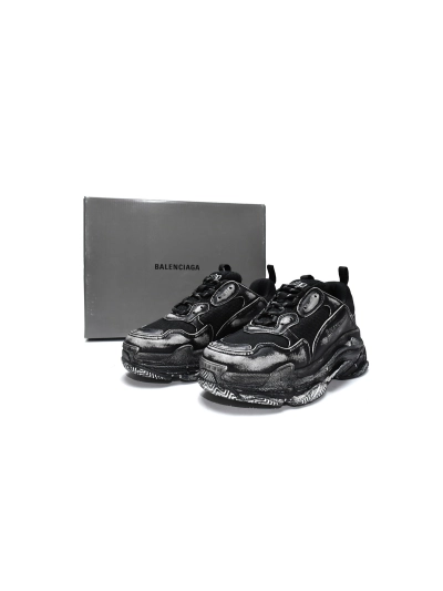 PKGoden    Balenciaga Triple S Black 524039 WN3 1000 01