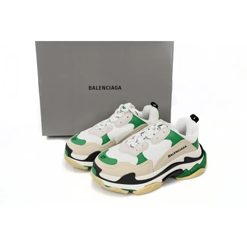 PKGoden   Balenciaga Triple S Black And White Green 524039 W09O1 9090