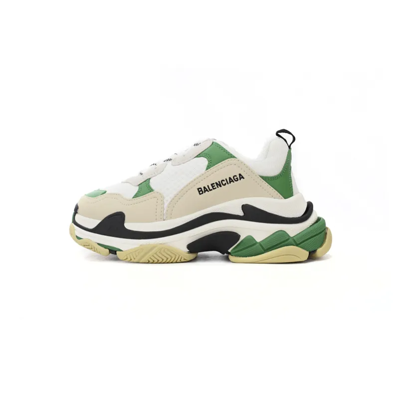PKGoden   Balenciaga Triple S Black And White Green 524039 W09O1 9090
